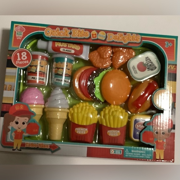 None Other - Quick Bite Delights Play Food Set